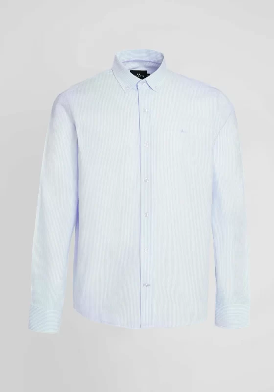 Camisa Oxford azul cuello botones