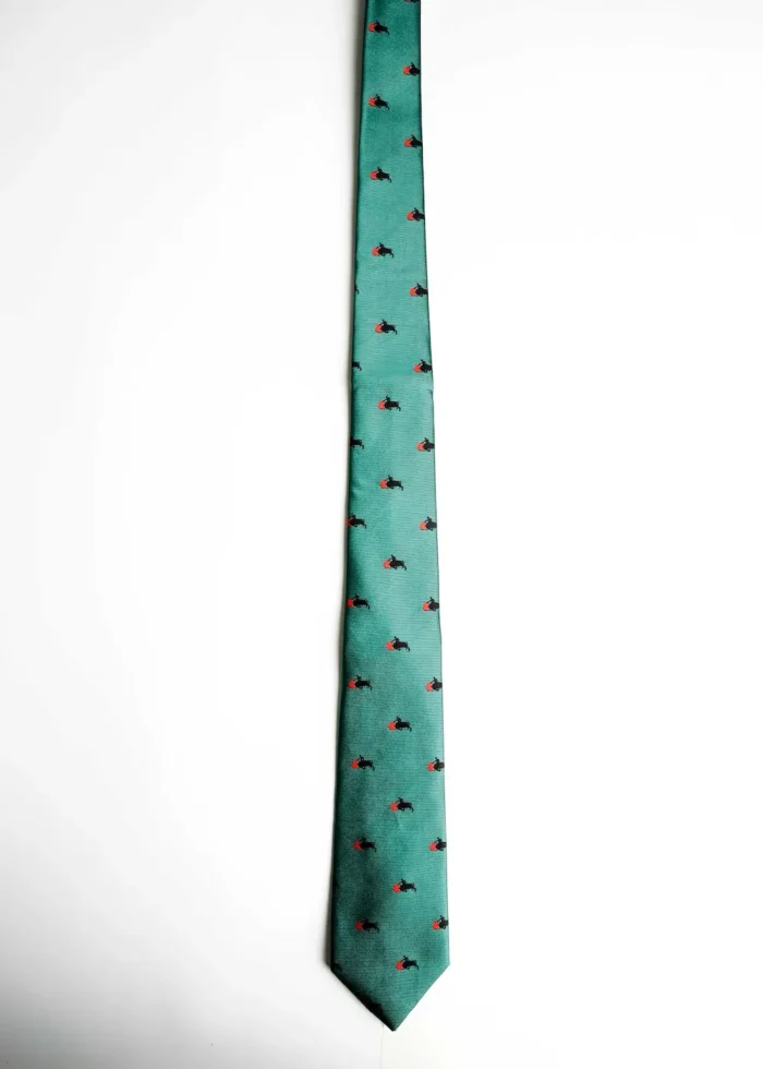 Corbata roja estampado toreo - Imagen 2
